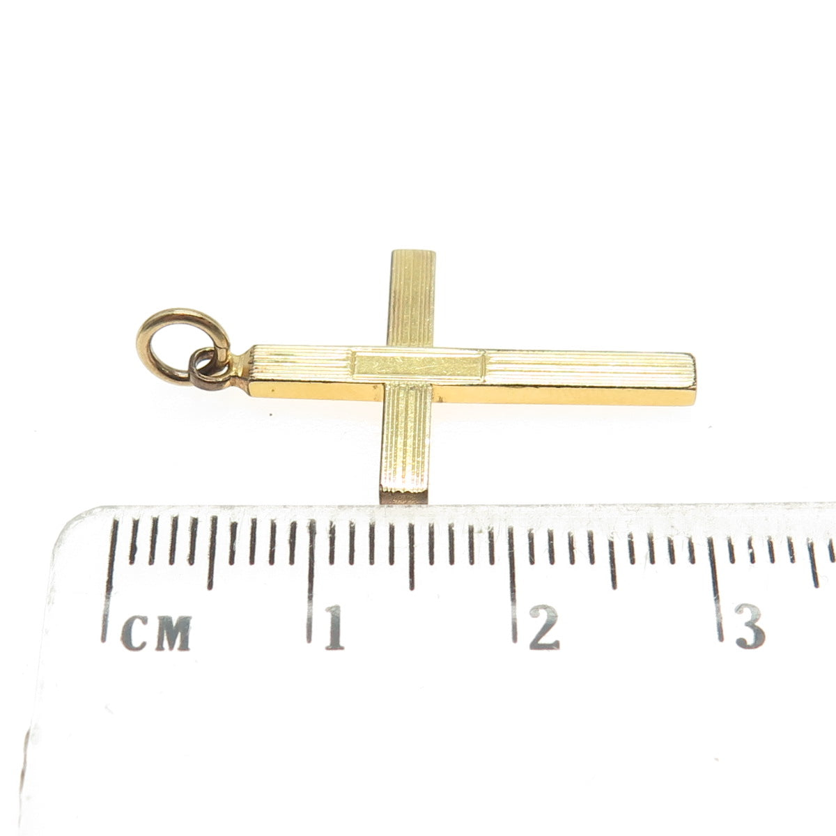 HENRY F BARROWS 1/20 12K Gold Filled Antique Engraved Cross Pendant