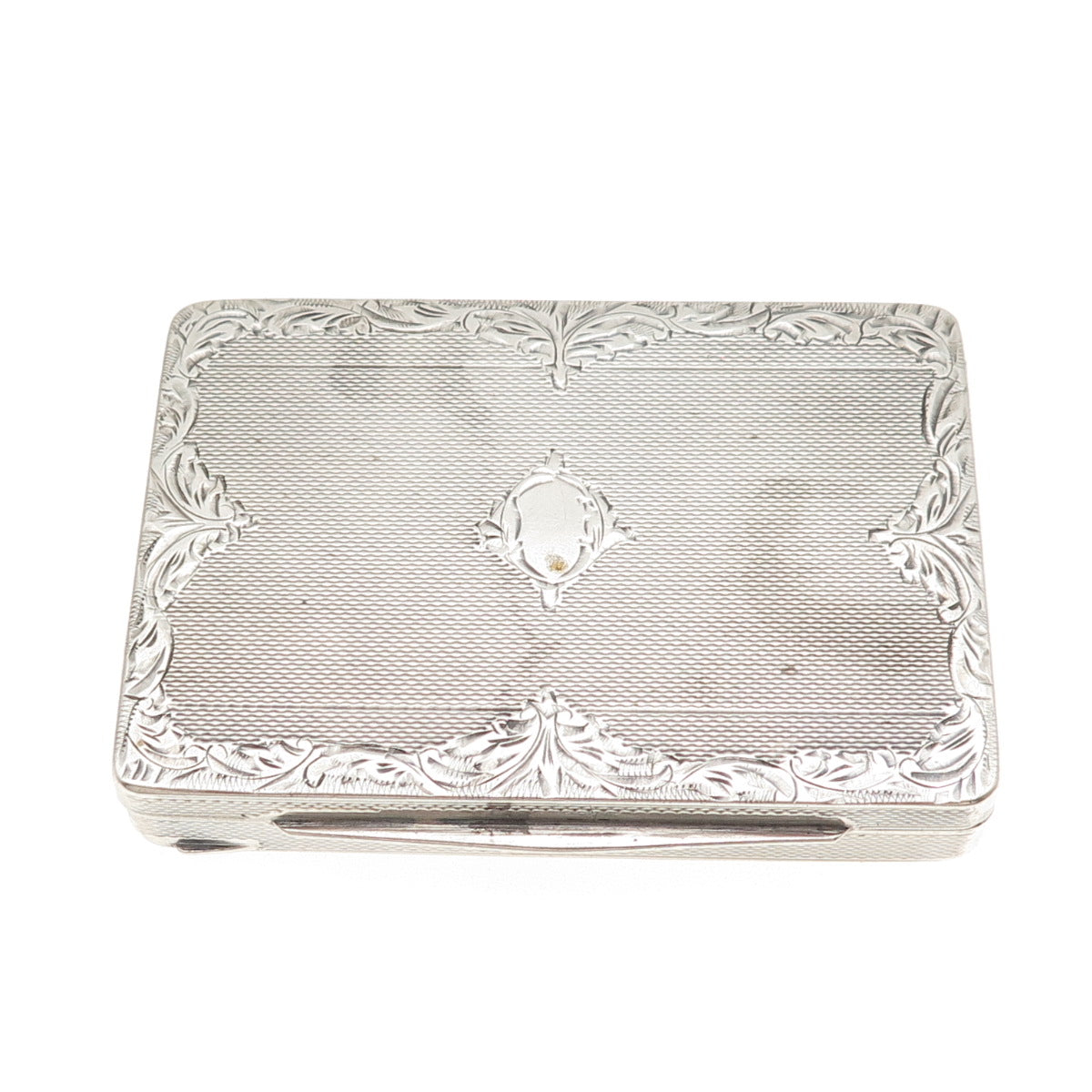 800 Silver Antique Art Deco Austria KTA Artisan Engraved Cigarette Case