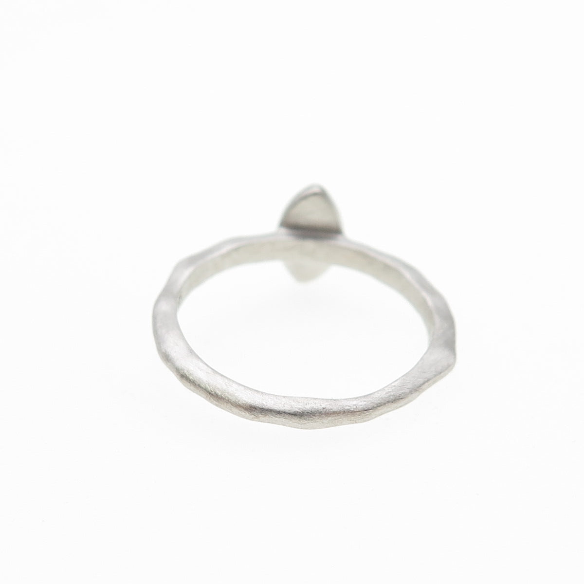 925 Sterling Silver Real Marquise-Cut Moonstone Ring Size 5.5