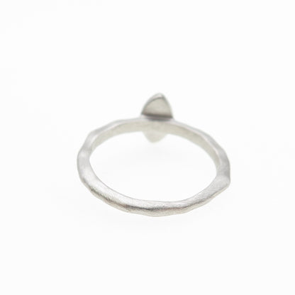 925 Sterling Silver Real Marquise-Cut Moonstone Ring Size 5.5
