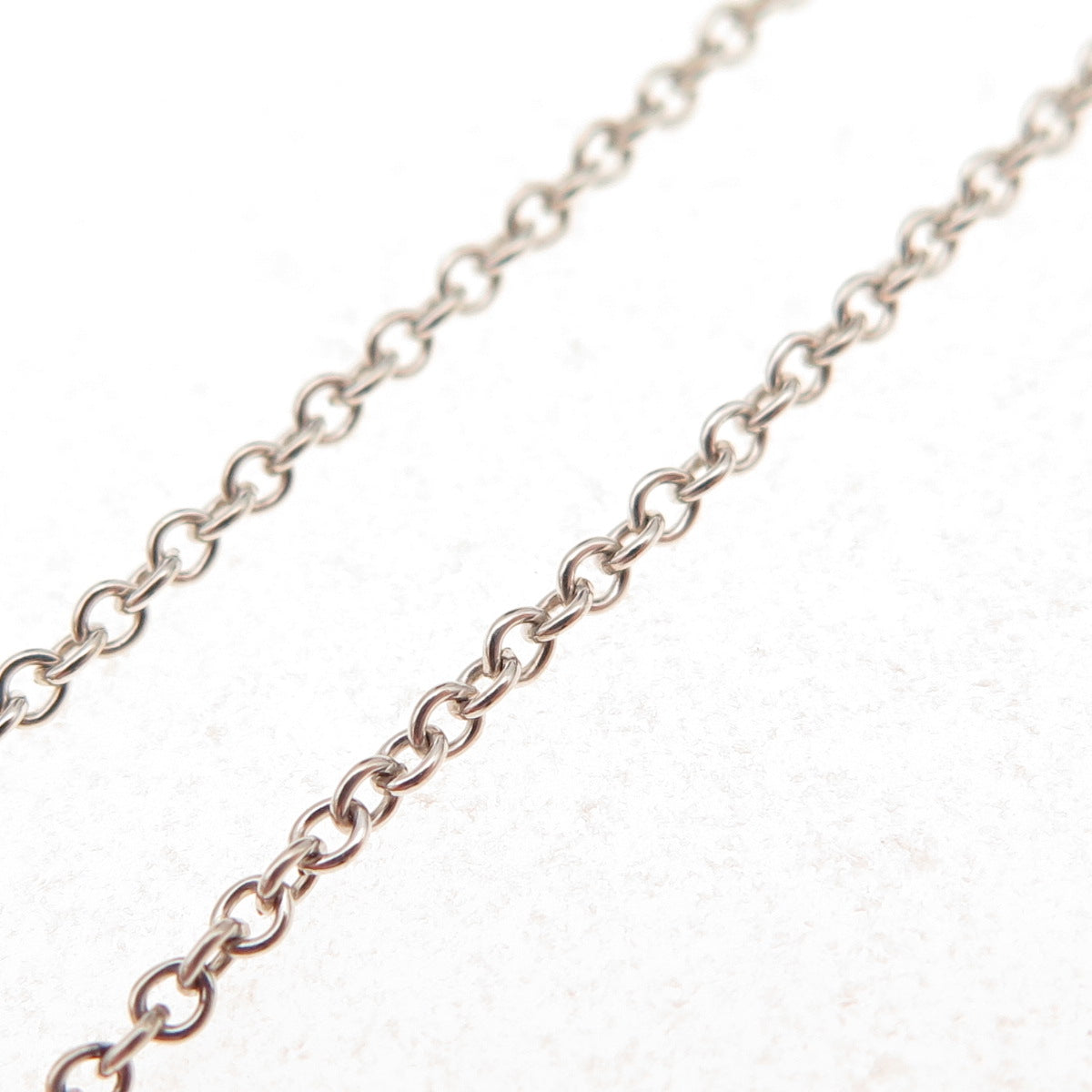 Tiffany & Co. 925 Sterling Silver Vintage Cable Chain Necklace 18" (broken link)