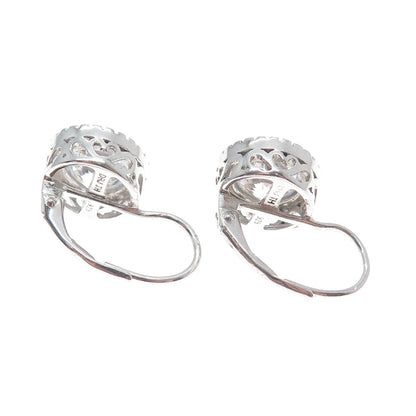DBJ DEE BERKLE 925 Sterling Silver Round-Cut C Z Sparkle Earrings