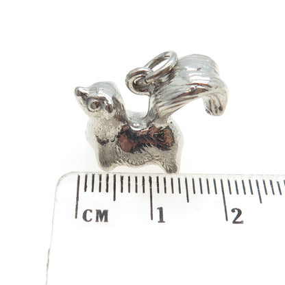 THE THOMAE CO. 925 Sterling Silver Vintage Squirrel 3D Charm Pendant