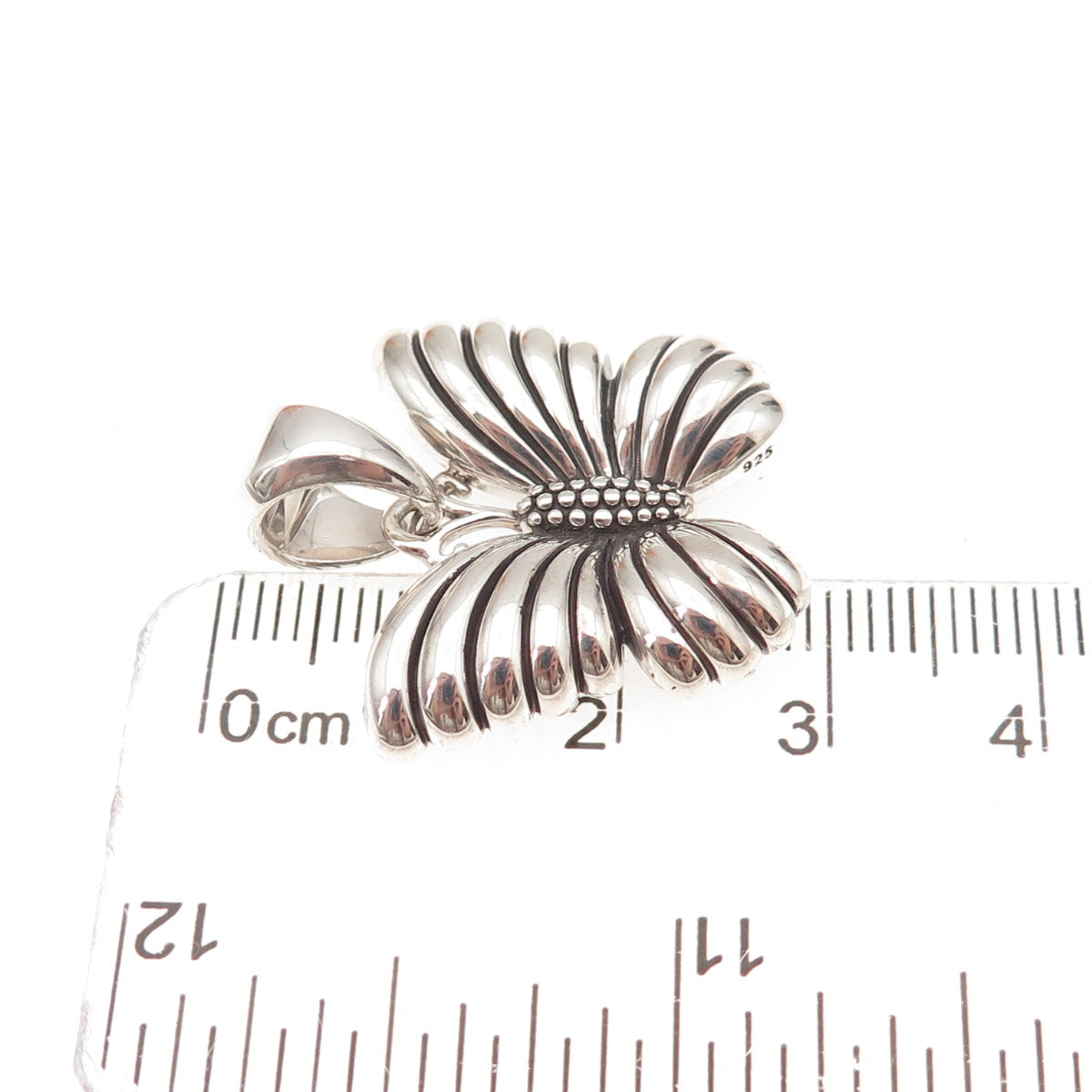Lagos 925 Sterling Silver Vintage Butterfly Oxidized Charm Pendant