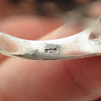 925 Sterling Silver Vintage Braided Dome Ring Size 5.25