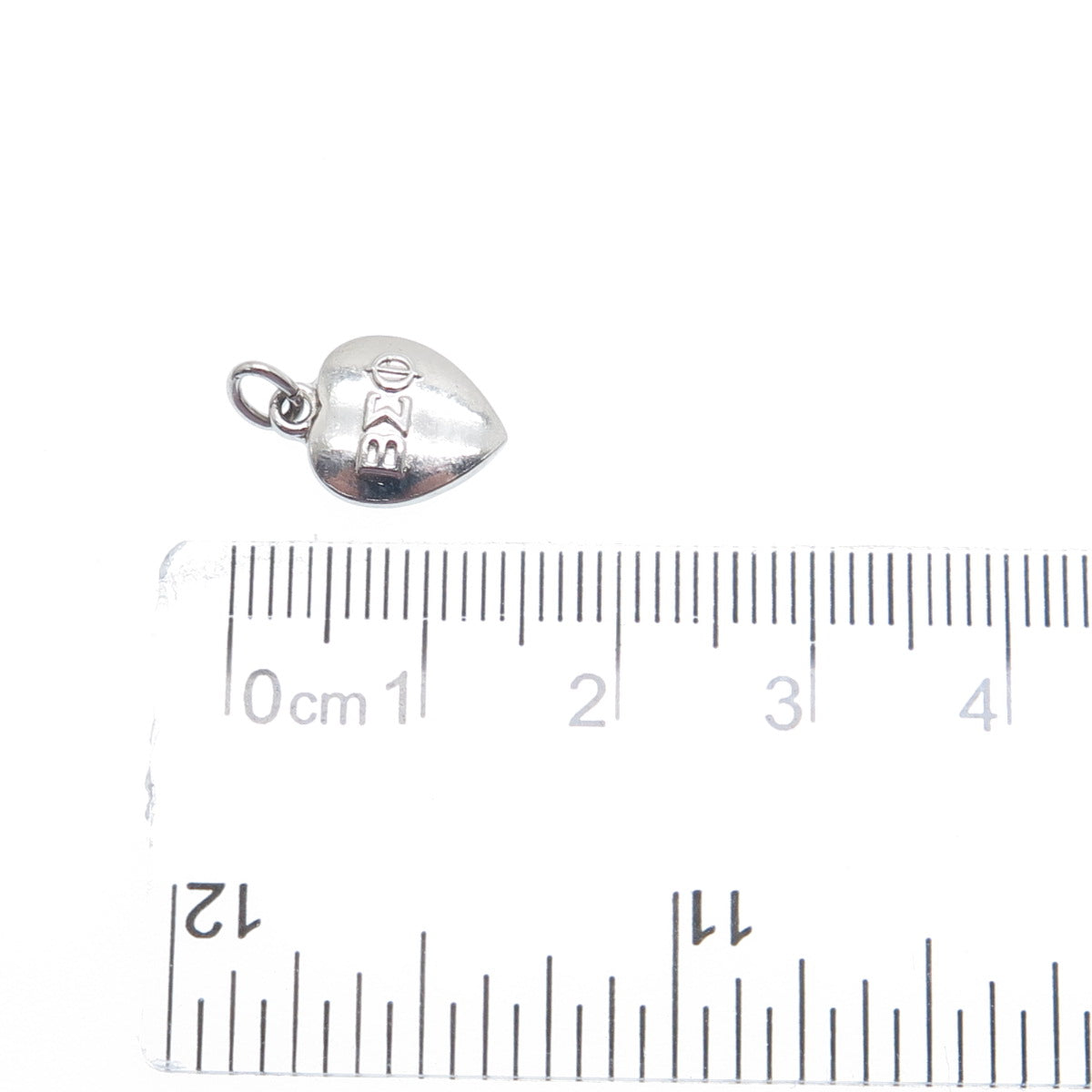 925 Sterling Silver Antique Beta Sigma Phi Fraternity Heart Minimalist Pendant