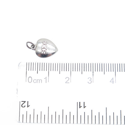 925 Sterling Silver Antique Beta Sigma Phi Fraternity Heart Minimalist Pendant