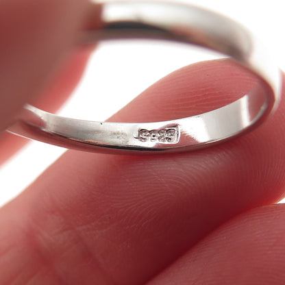 925 Sterling Silver Round-Cut C Z Engagement Ring Size 7.5