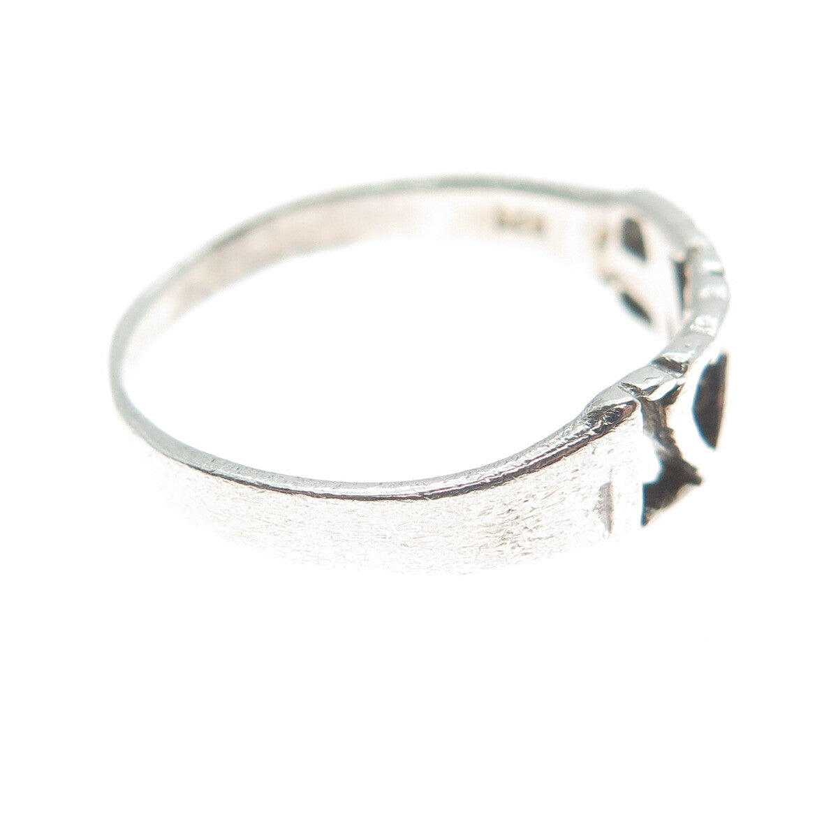 925 Sterling Silver Vintage "Love" Ring Size 8.25