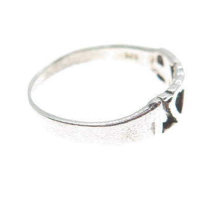 925 Sterling Silver Vintage "Love" Ring Size 8.25