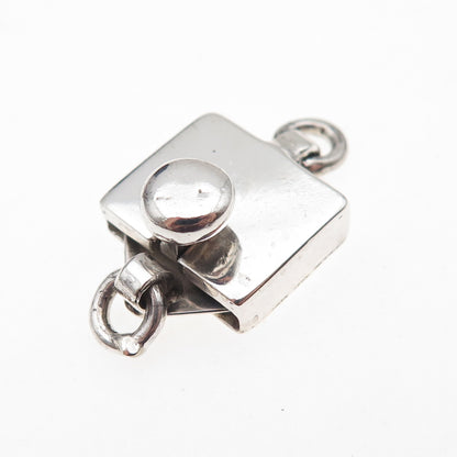925 Sterling Silver Vintage Mexico Bracelet / Necklace Box Clasp