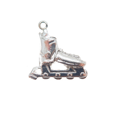 RQC REMBRANDT 925 Sterling Silver Vintage Roller Skate Shoe Charm Pendant