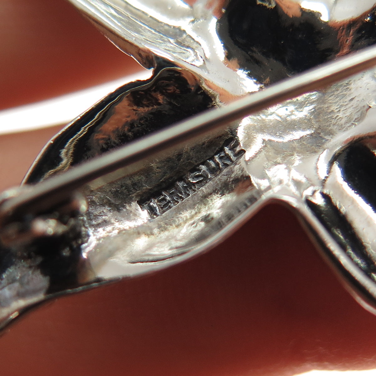 TERASURE 925 Sterling Silver Vintage Starfish Oxidized Pin Brooch