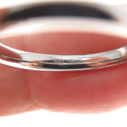 DSMK 925 Sterling Silver 2-Tone Radiant-Cut Canary C Z Ring Size 6