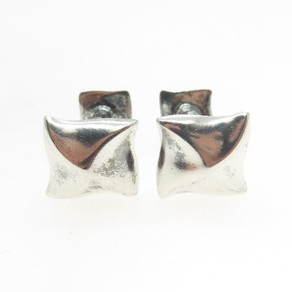 ANGELA CUMMINGS 925 Sterling Silver Vintage 1985 Modernist Cufflinks