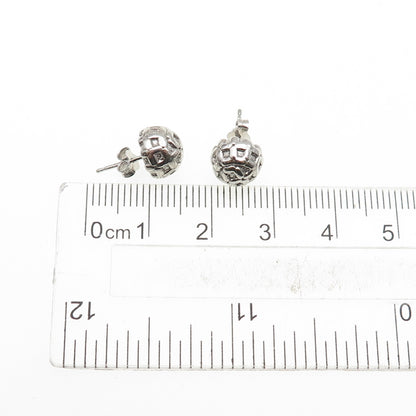 925 Sterling Silver Lucky Number 8 Stud Earrings