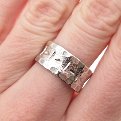 J.D. Schlang Co. 925 Sterling Silver Vintage Textured Band Ring Size 7