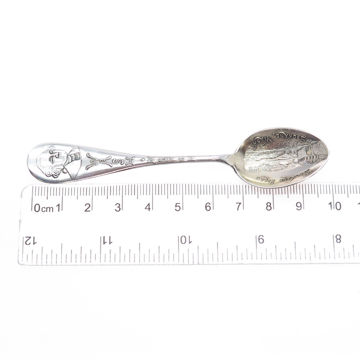 JOSEPH MAYER Sterling Antique Art Deco Washington States & Cities Coffee Spoon