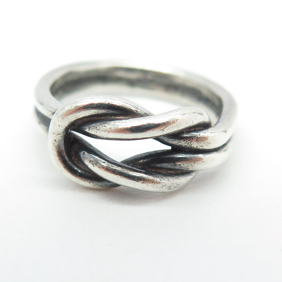 CELLINI 925 Sterling Silver Vintage Mariner Love Knot Ring Size 6.75