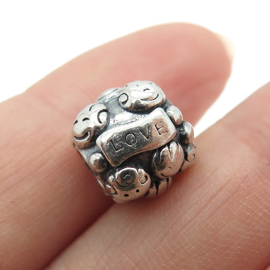 PANDORA 925 Sterling Silver Love & Family Bead Charm