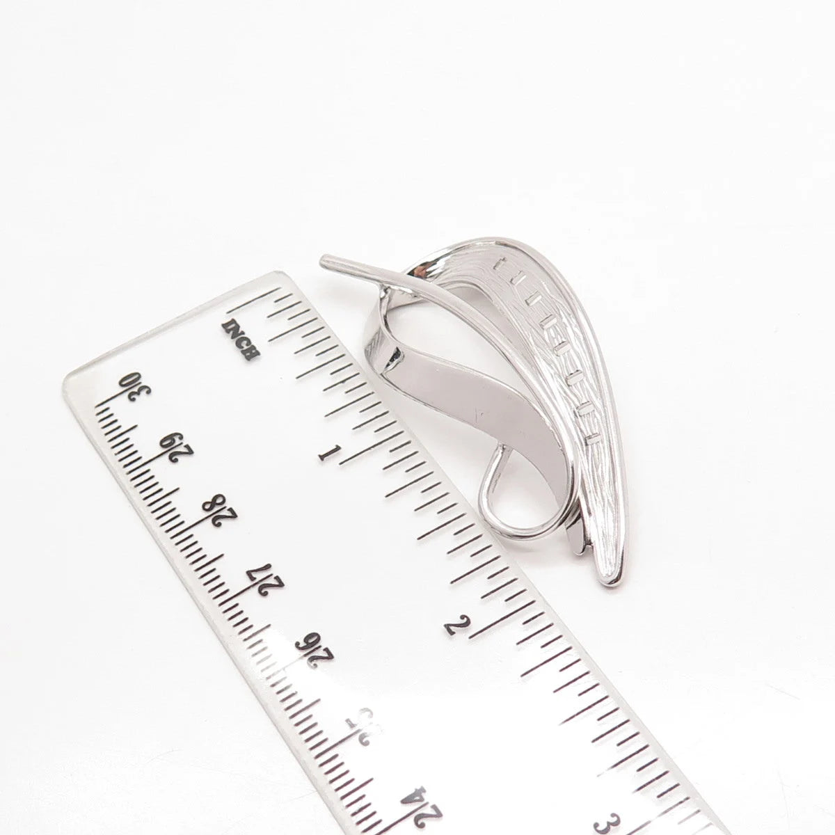 925 Sterling Silver Vintage Vargas Leaf Pin Brooch