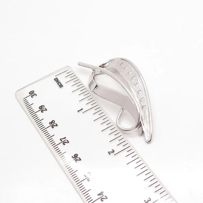 925 Sterling Silver Vintage Vargas Leaf Pin Brooch