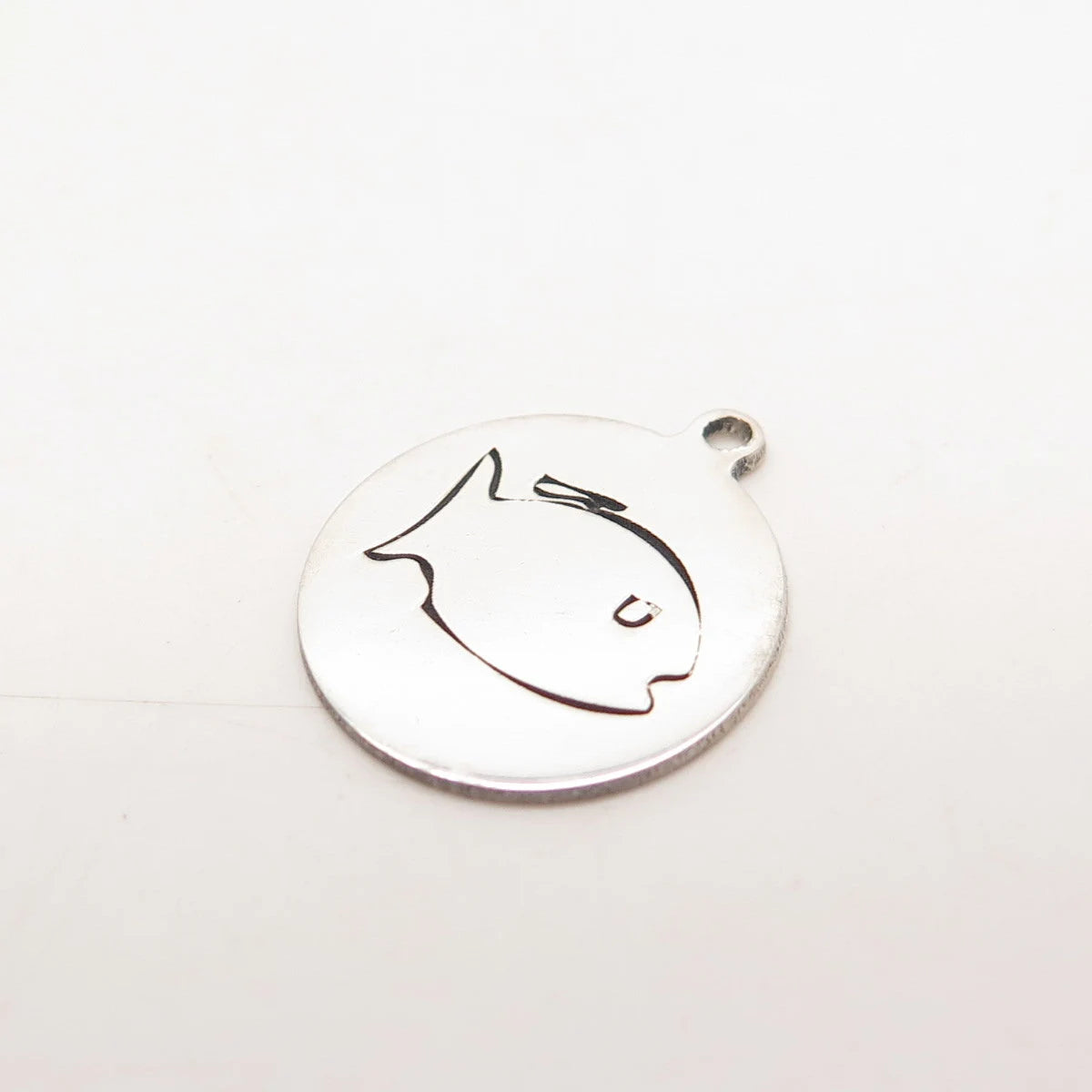 925 Sterling Silver USA Two In Town Fish Charm Pendant