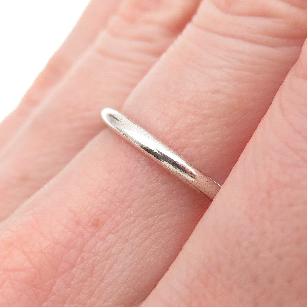 Pandora 925 Sterling Silver Stackable Wedding Band Ring Size 6