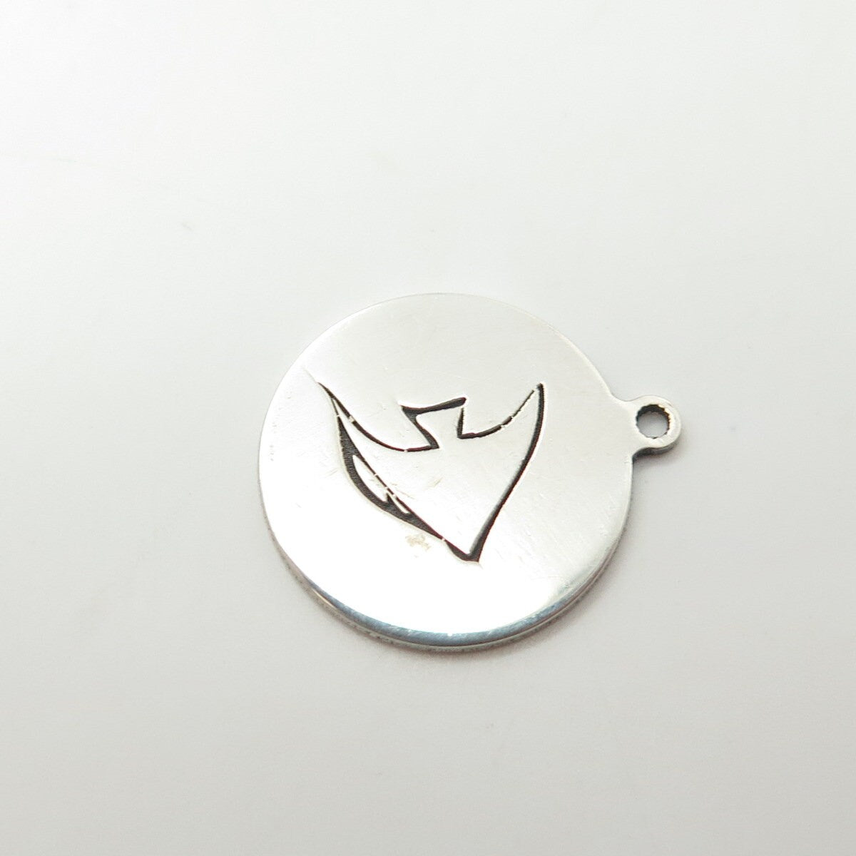 925 Sterling Silver USA Two In Town Fish Charm Pendant