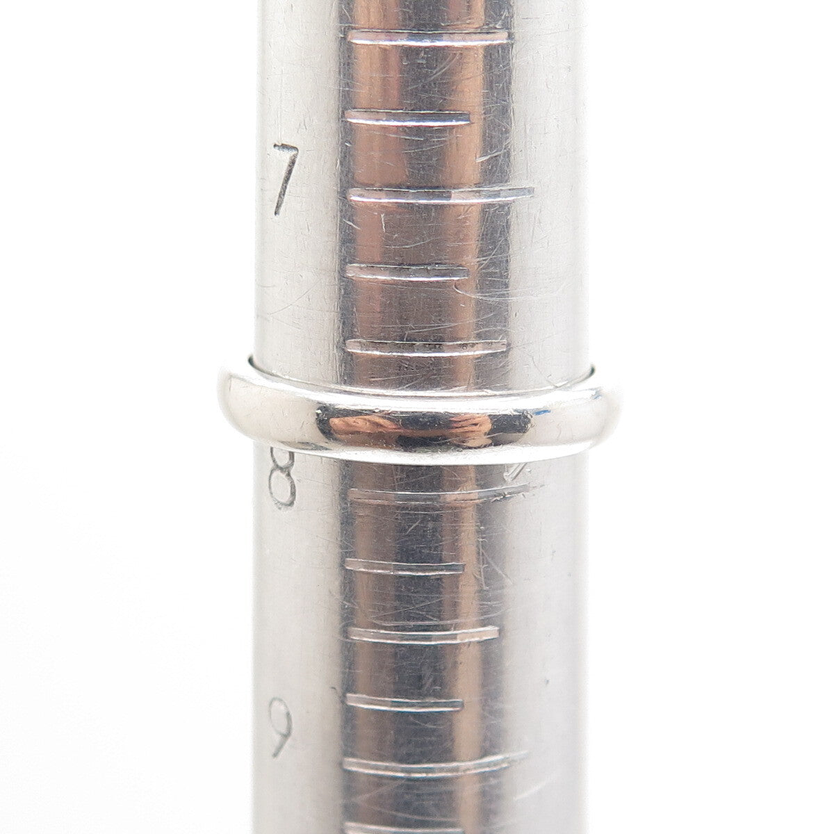 925 Sterling Silver 2-Tone Real Round-Cut Diamond & Iolite Ring Size 8