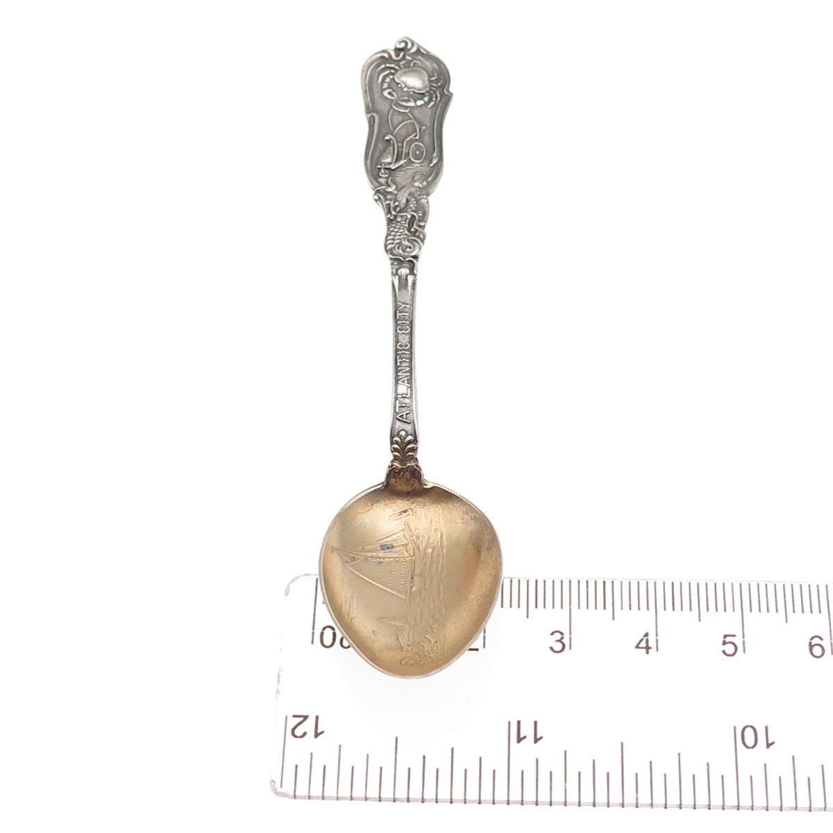 925 Sterling Silver Antique Art Deco CB&H Atlantic City Coffee Spoon