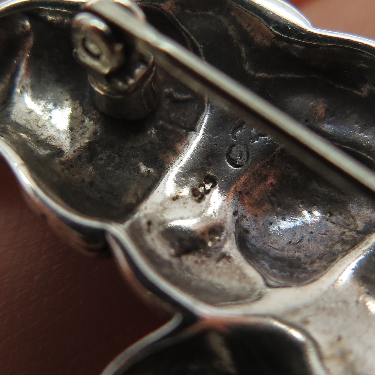 JEZLAINE 925 Sterling Silver Vintage Teddy Bear Oxidized Pin Brooch
