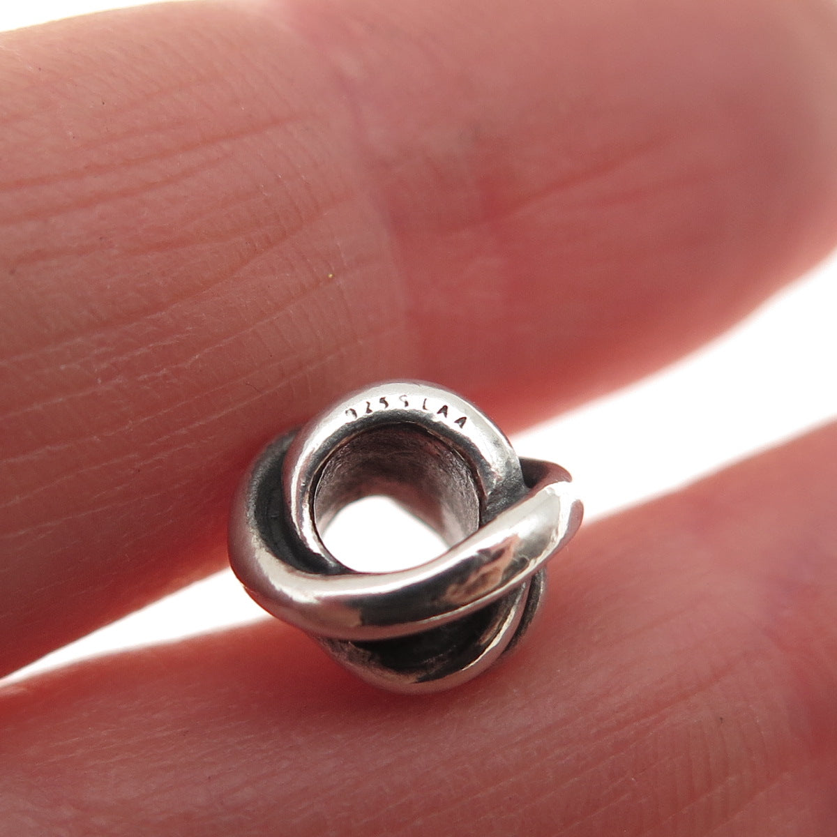 Trollbeads LAA 925 Sterling Silver Infinity Slide Bead Charm