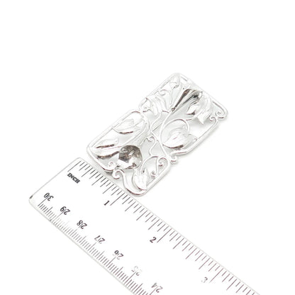 925 Sterling Silver Vintage Bond Boyd Lily Floral Pin Brooch