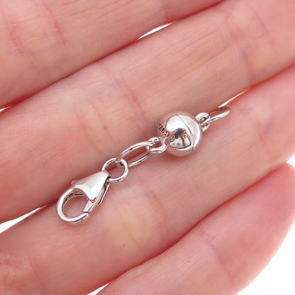 Seiden Gang 925 Sterling Silver Bracelet Necklace Lobster & Magnetic Lock Clasp