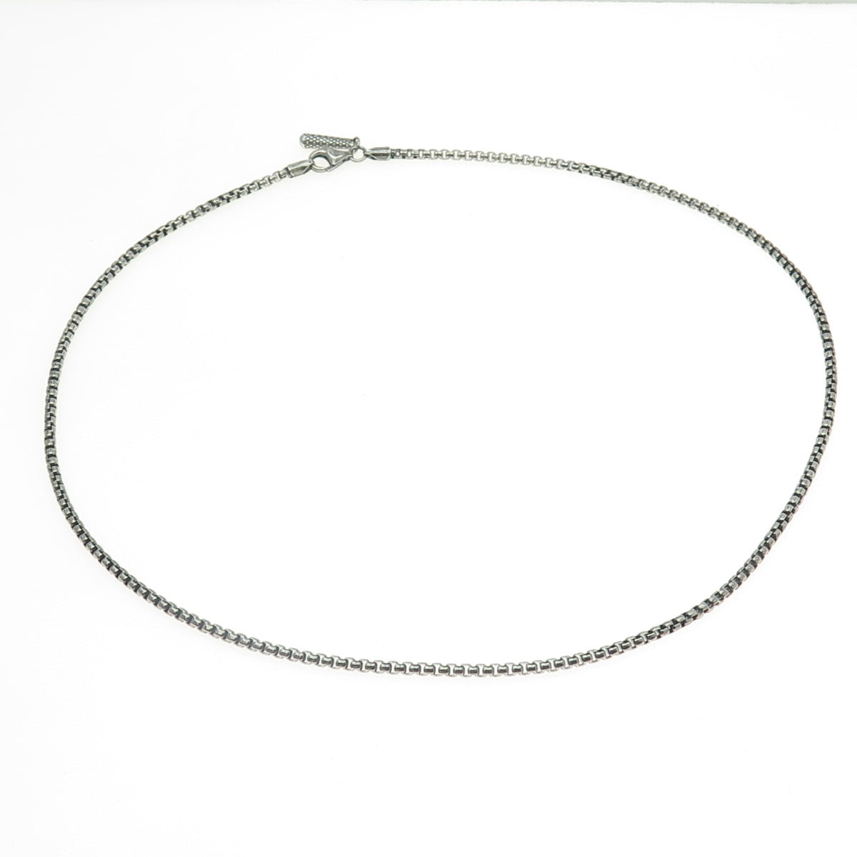 DEGS & SAL 925 Sterling Silver Box Chain Necklace 20"