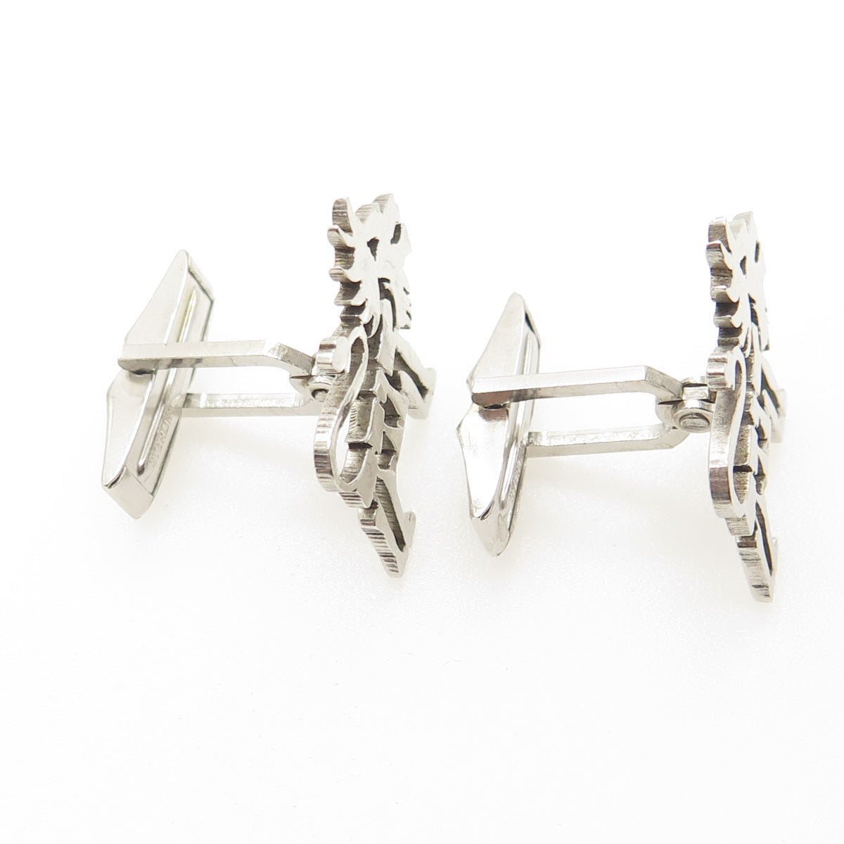 925 Sterling Silver Vintage Lion / Leo Zodiac Sign Cufflinks