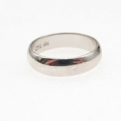 Chapal Zenray 925 Sterling Silver Vintage Classic Wedding Band Ring Size 6.75