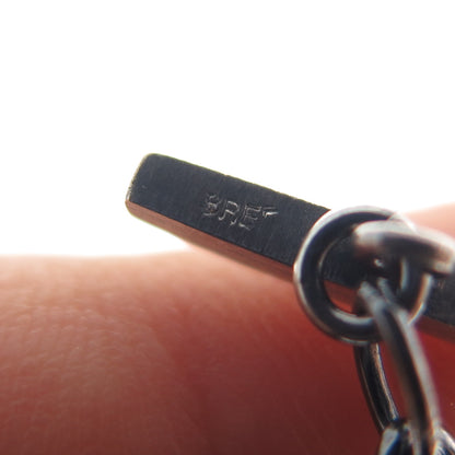 BREE 925 Sterling Silver Vintage Modernist Oxidized Cable Chain Necklace 26"