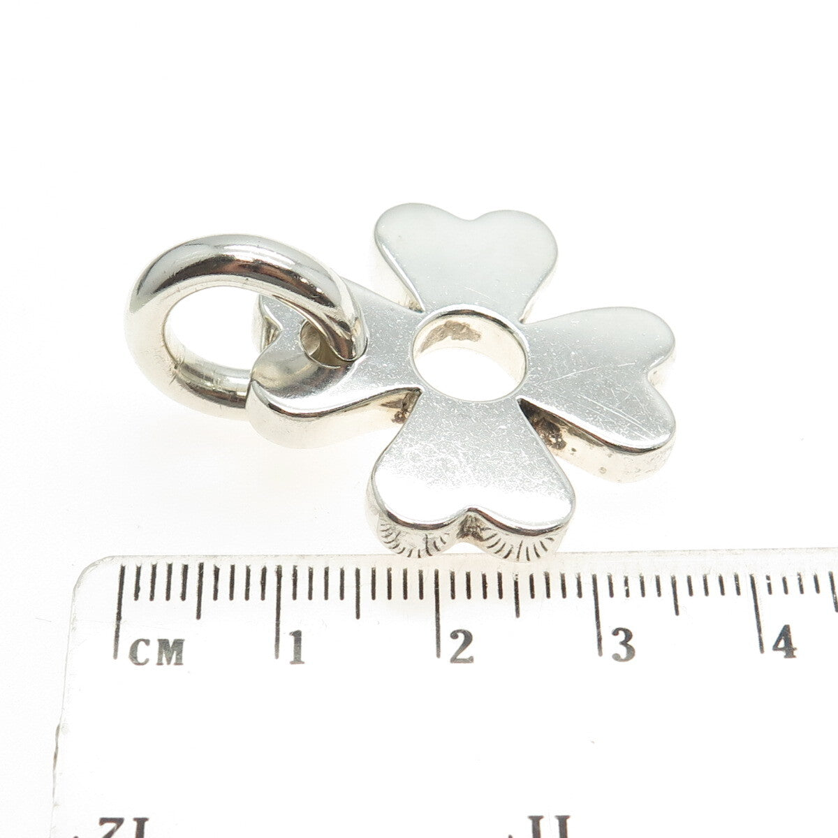 950 Silver Vintage Clover For Good Luck Pendant