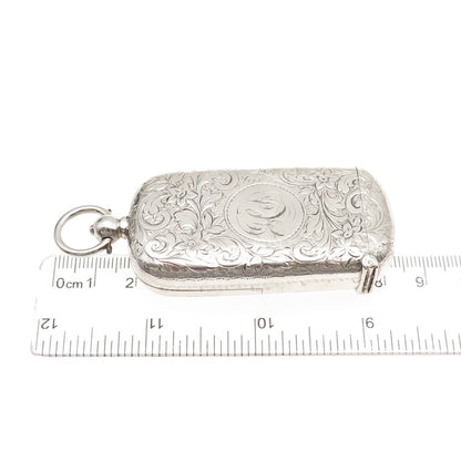 Robert Chandler 925 Sterling Silver Antique 1903 Birmingham Coin / Vesta Case