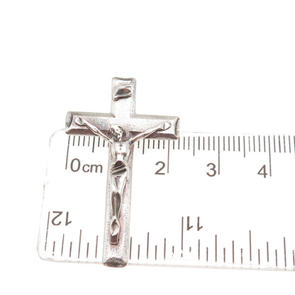 Lisa Lee Creations Sterling Silver Vintage Crucifix Cross Slide Charm Pendant