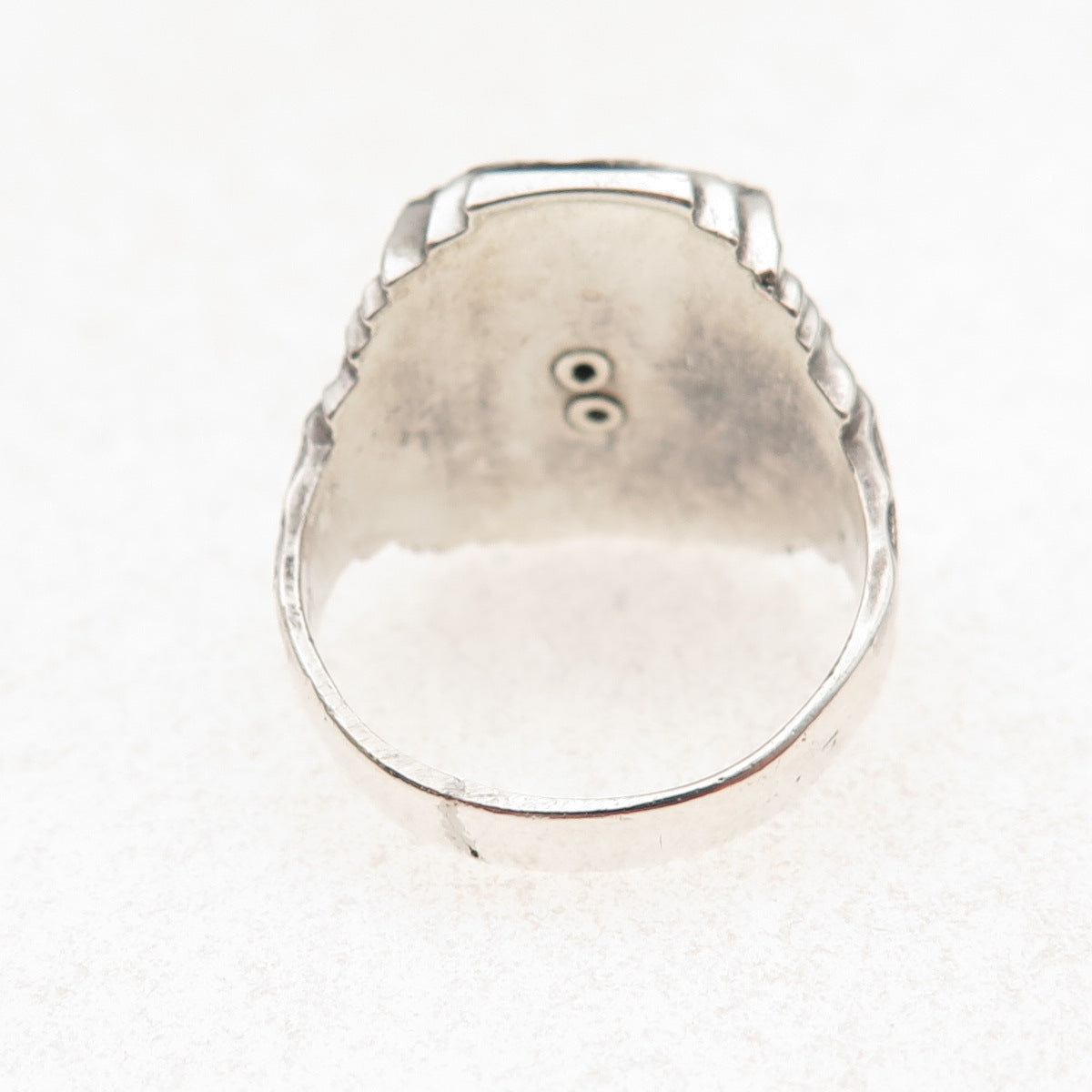 925 Sterling Silver Vintage 1962 Enamel East Newark School Ring Size 8