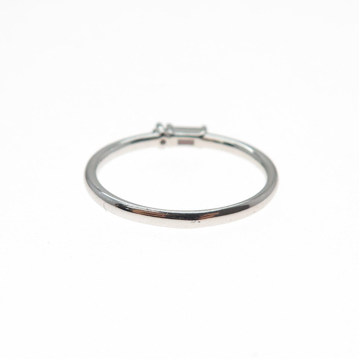 BOMB PARTY 925 Sterling Silver Smoky C Z Stackable Ring Size 7.25