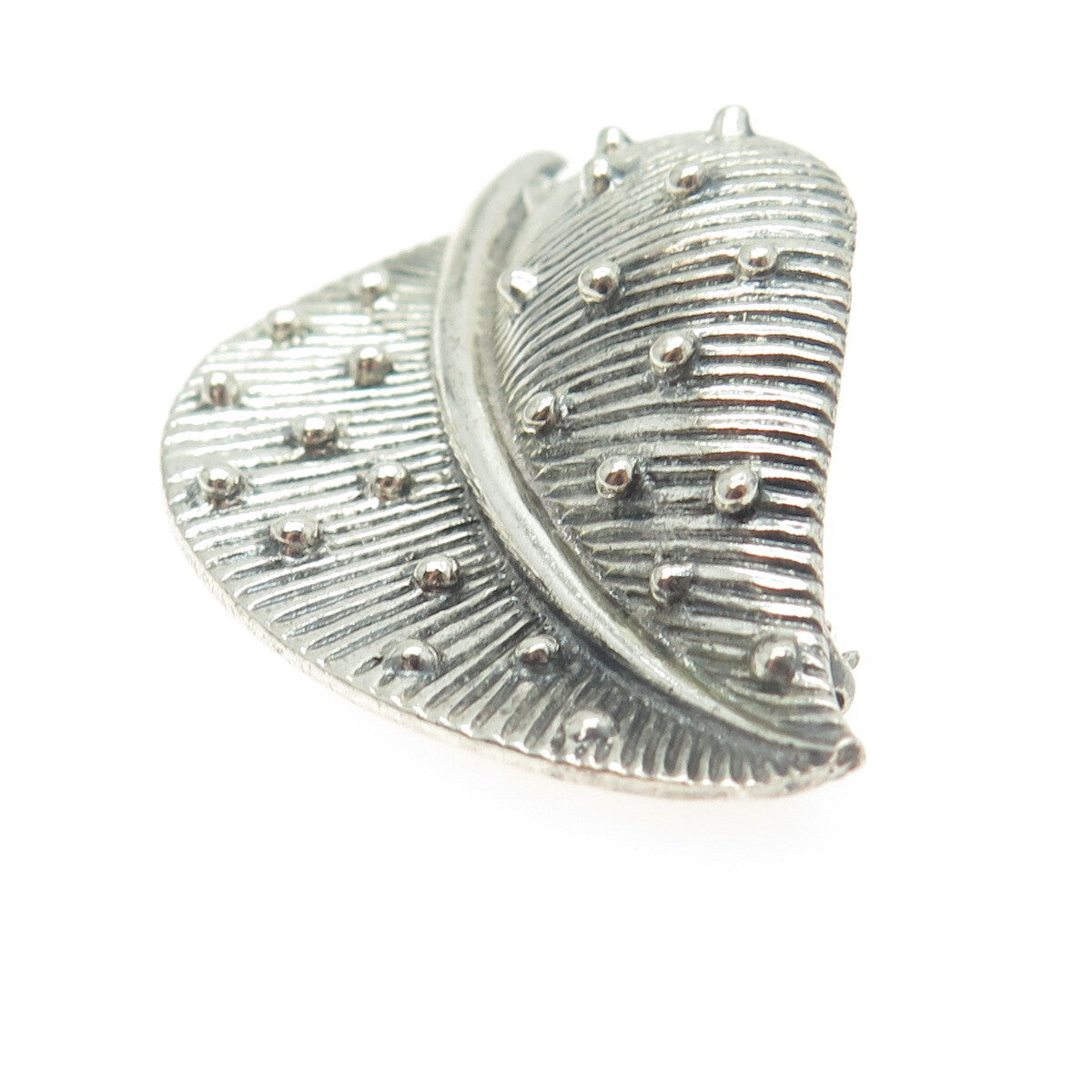 FLETCHER 925 Sterling Silver Vintage Leaf Pin Brooch