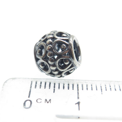 PANDORA 925 Sterling Silver A Clouds Silver Lining Cage Bead Charm