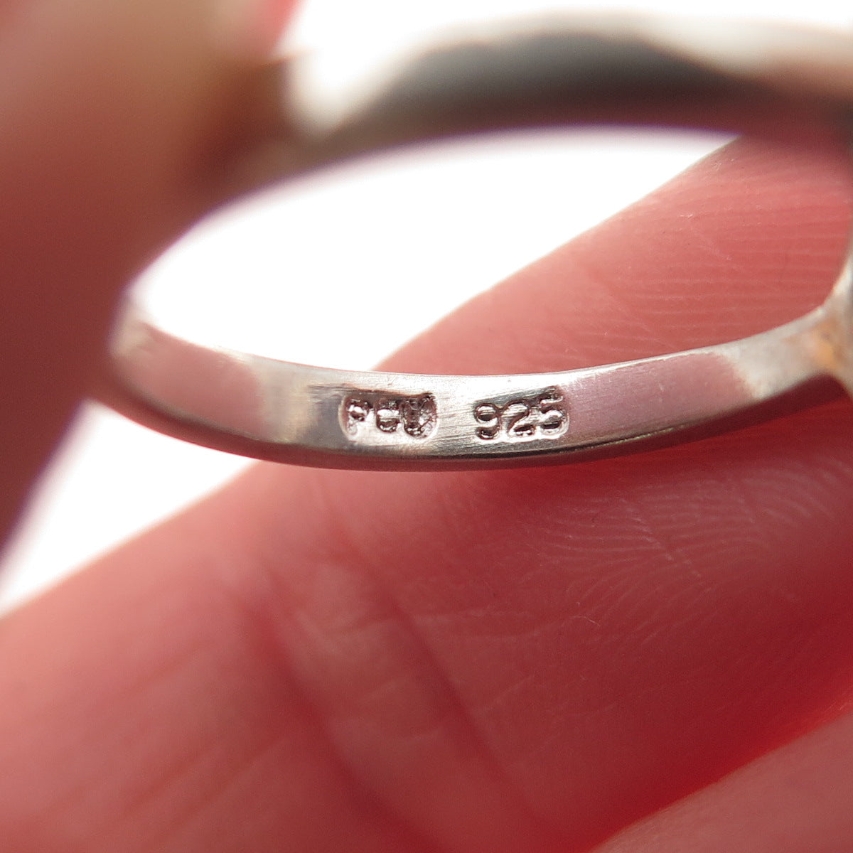 925 Sterling Silver Vintage Hawaiian Plumeria Flower Ring Size 6