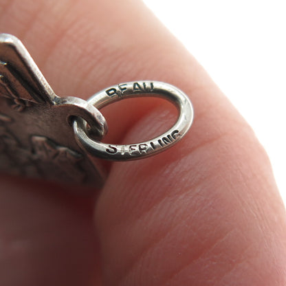 BEAU 925 Sterling Silver Antique Graduation Day Icons Charm Pendant