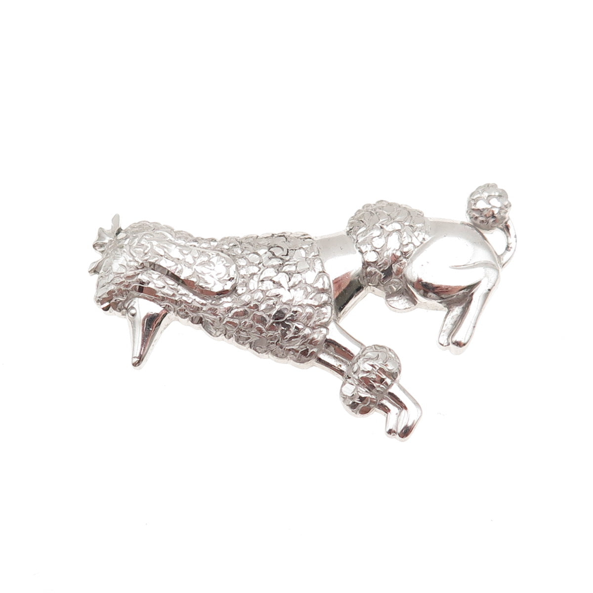 RICHLINE 925 Sterling Silver Vintage Poodle Dog Pin Brooch