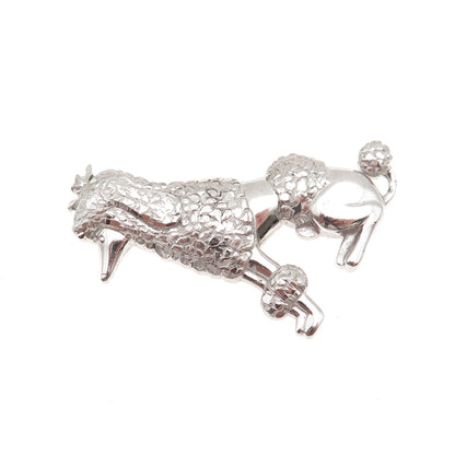 RICHLINE 925 Sterling Silver Vintage Poodle Dog Pin Brooch